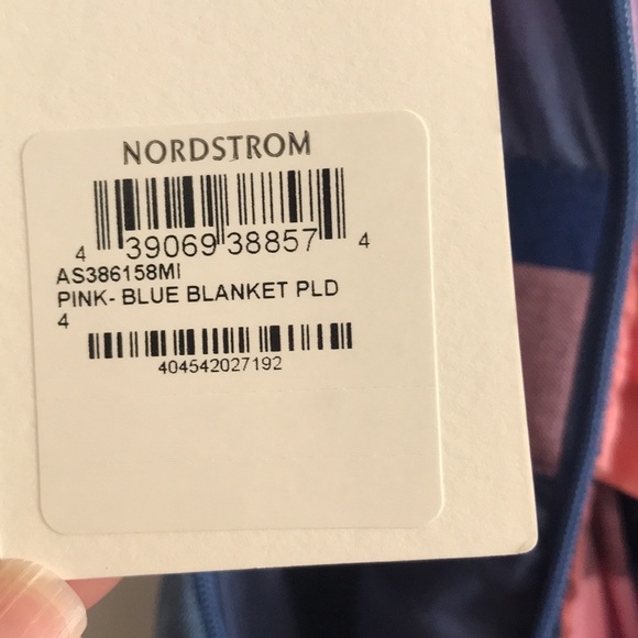 Nordstrom 1901 Size 4 Cotton Dress pink & Blue Plaid NWT - Picture 4 of 12